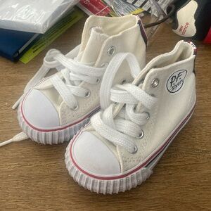 White PF Flyers high tops